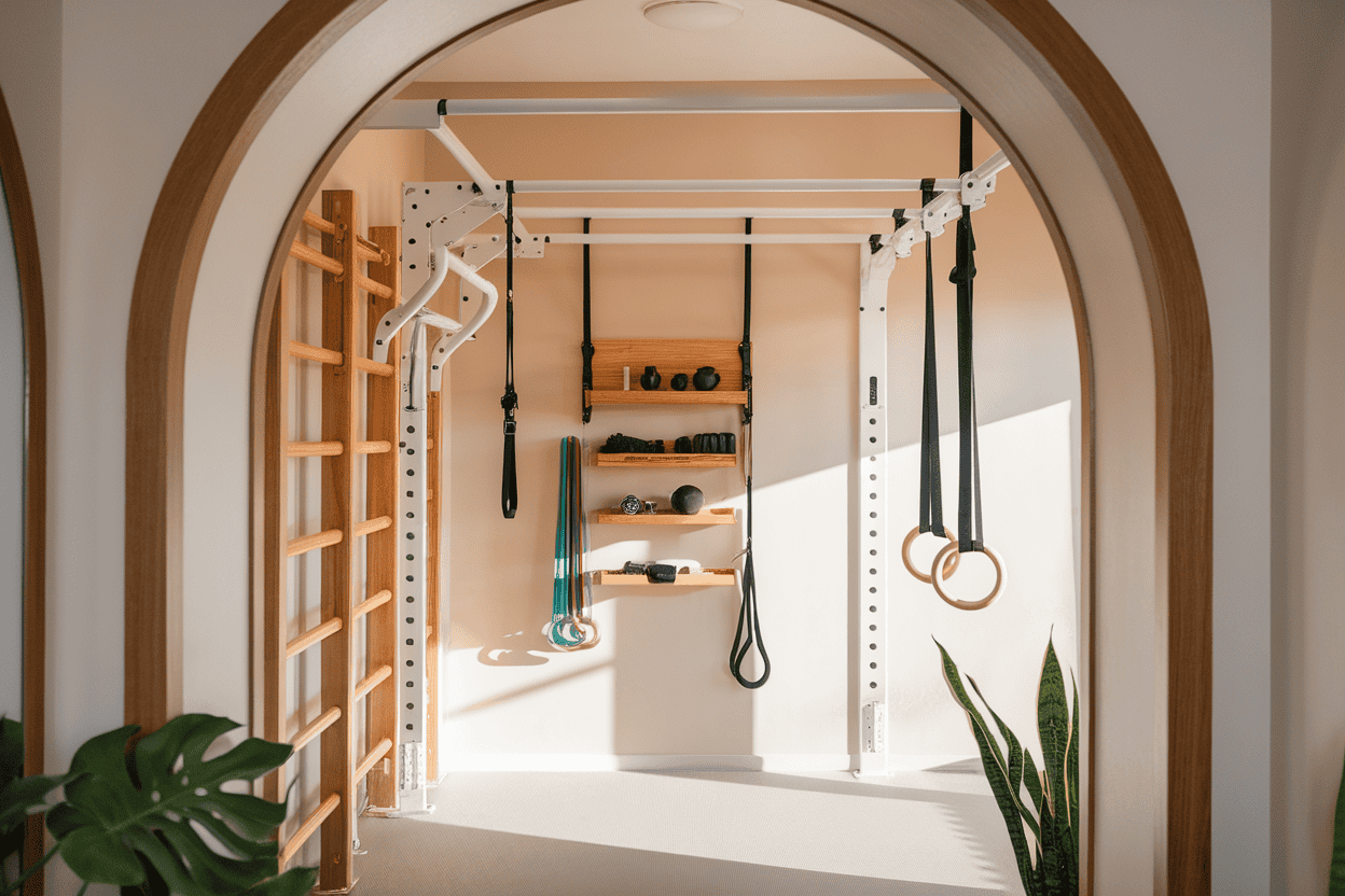 aesthetic-home-gym calisthenics equipment for home